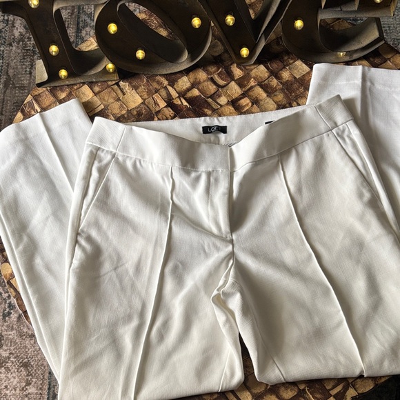 LOFT  Crisp White Dress Pants - Picture 2 of 3